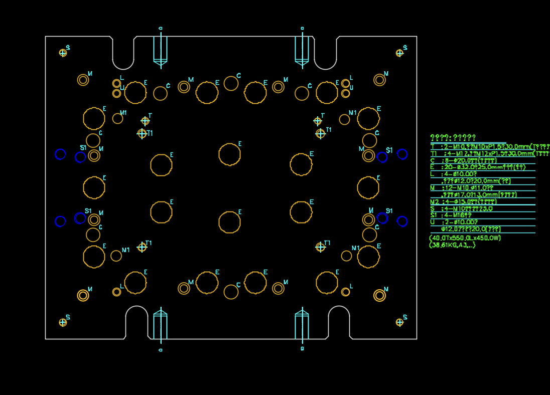 车机电脑外壳冲压切角模具设计图